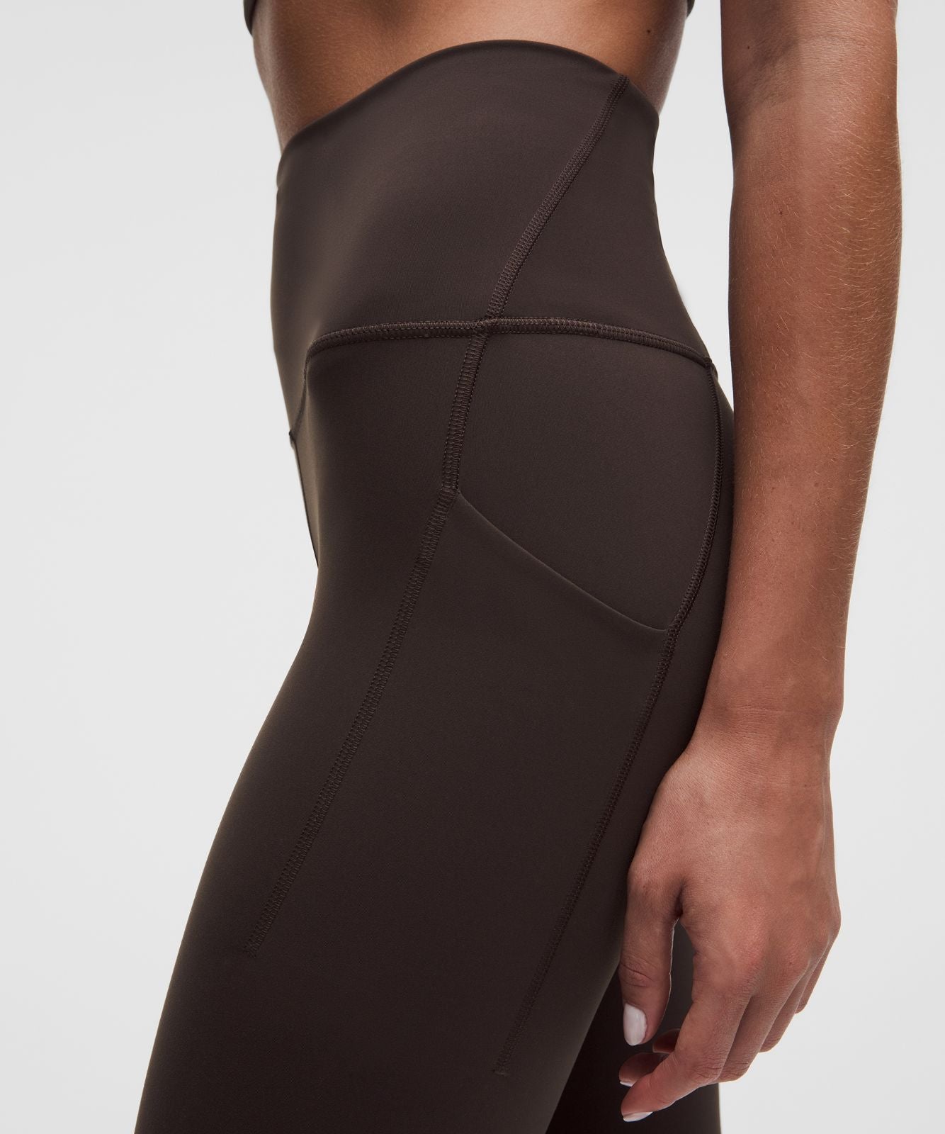 Wunder Train High-Rise Tight with Pockets 25" Mahogany Muse