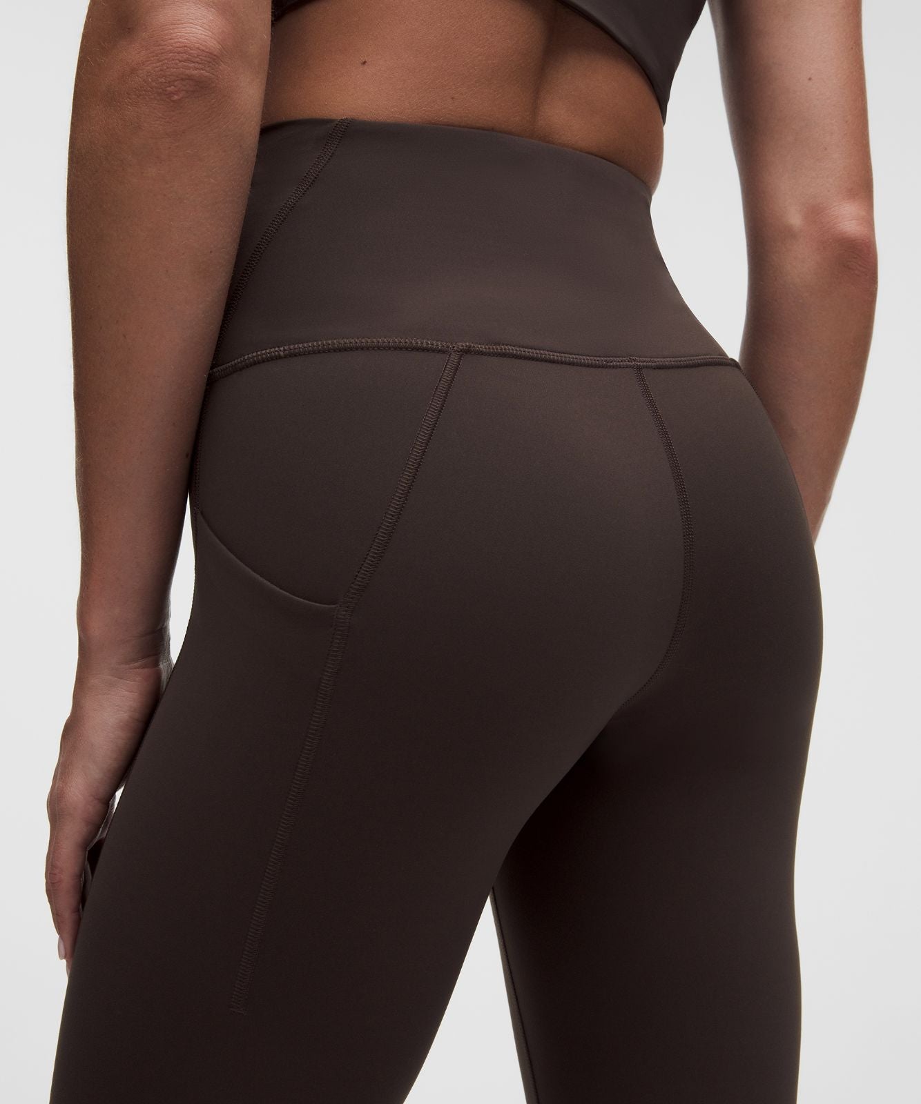 Wunder Train High-Rise Tight with Pockets 25" Mahogany Muse