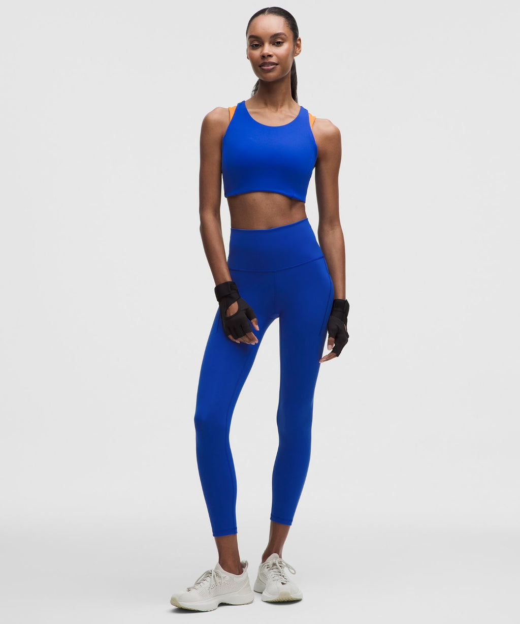 Wunder Train High-Rise Tight with Pockets 25" Beach Ball Blue