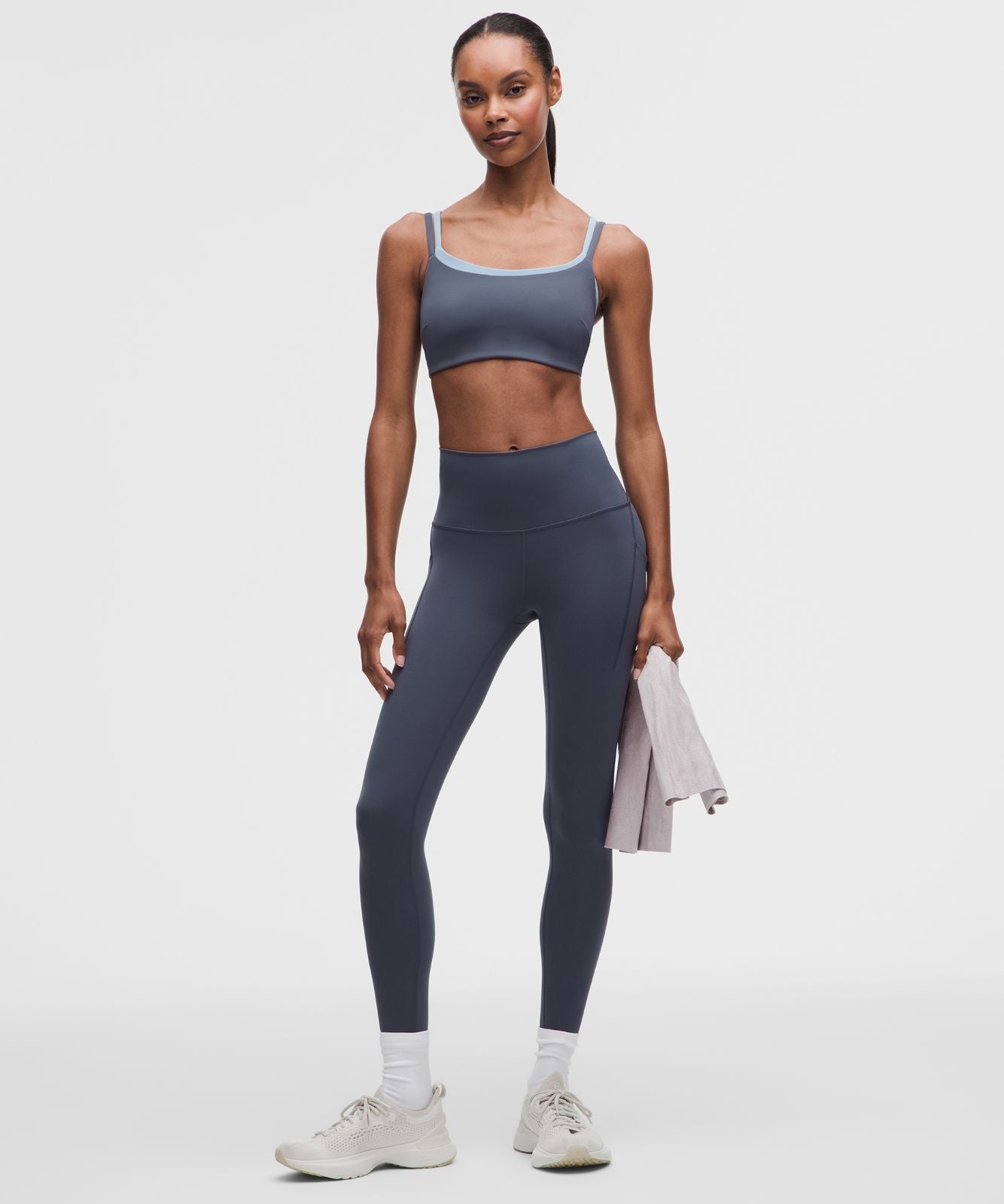 Wunder Train High-Rise Tight with Pockets 25" Dusty Diamond