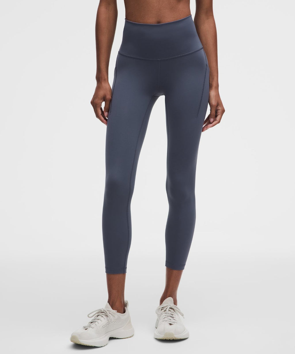 Wunder Train High-Rise Tight with Pockets 25" Dusty Diamond
