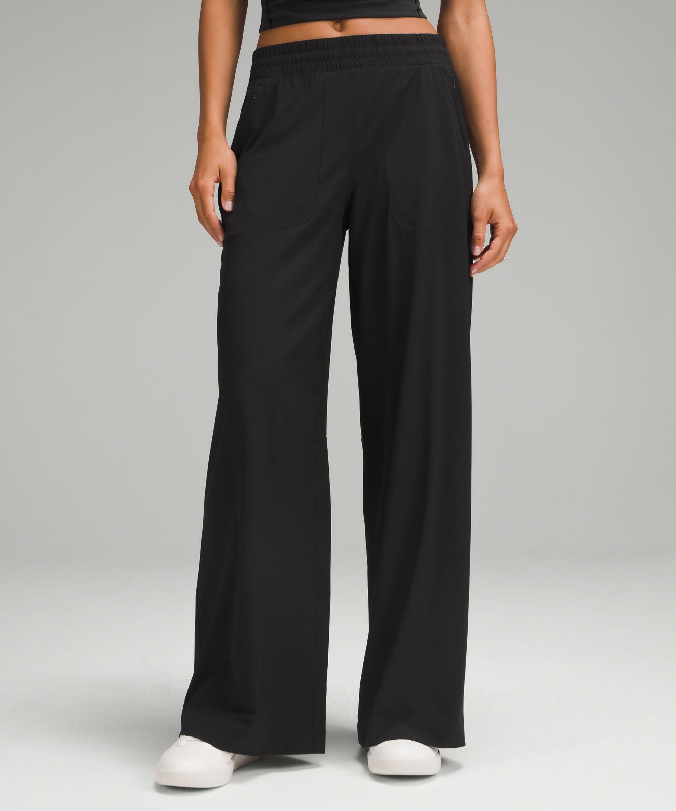 Swift Mid-Rise Wide-Leg Pant Black