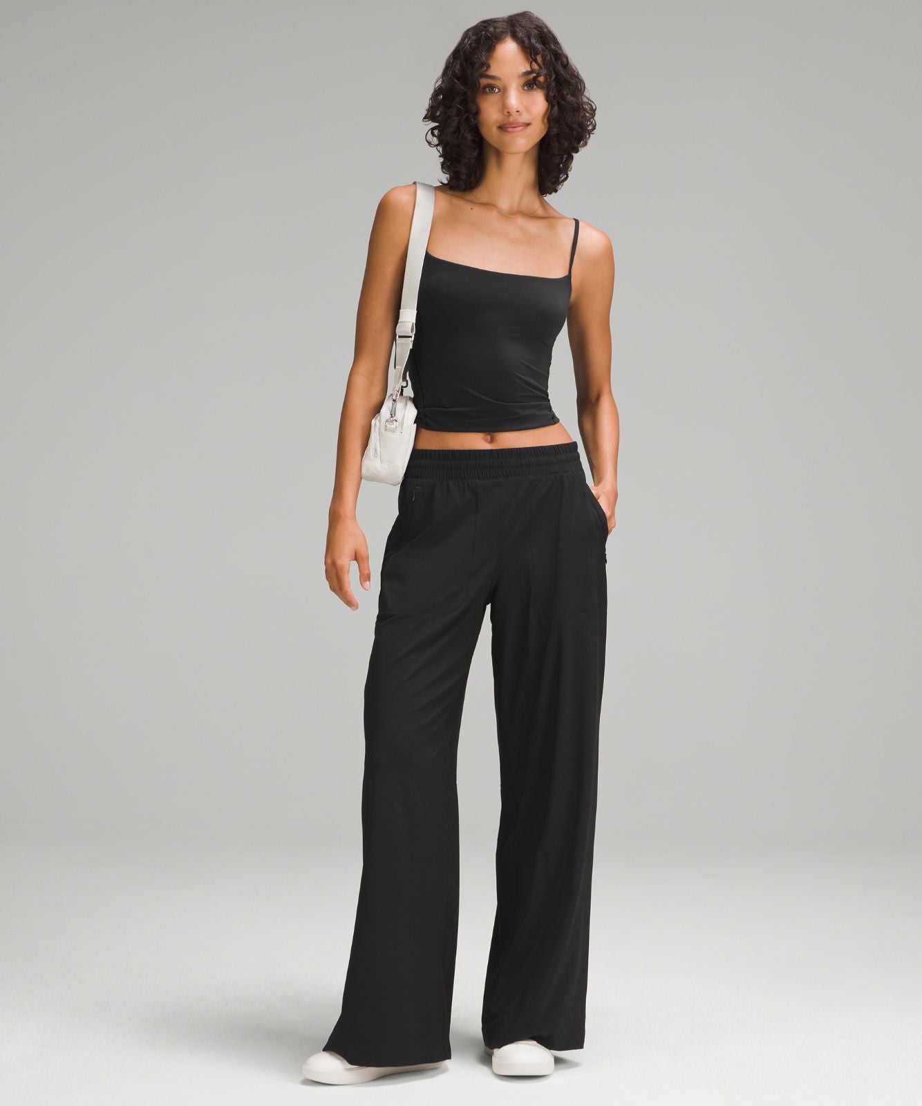 Swift Mid-Rise Wide-Leg Pant Black