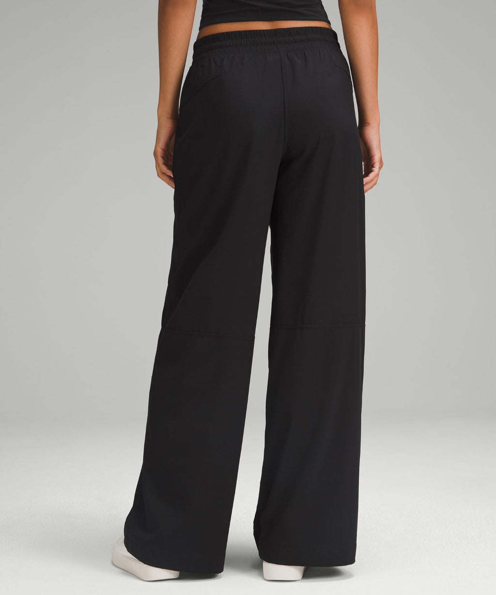 Swift Mid-Rise Wide-Leg Pant Black