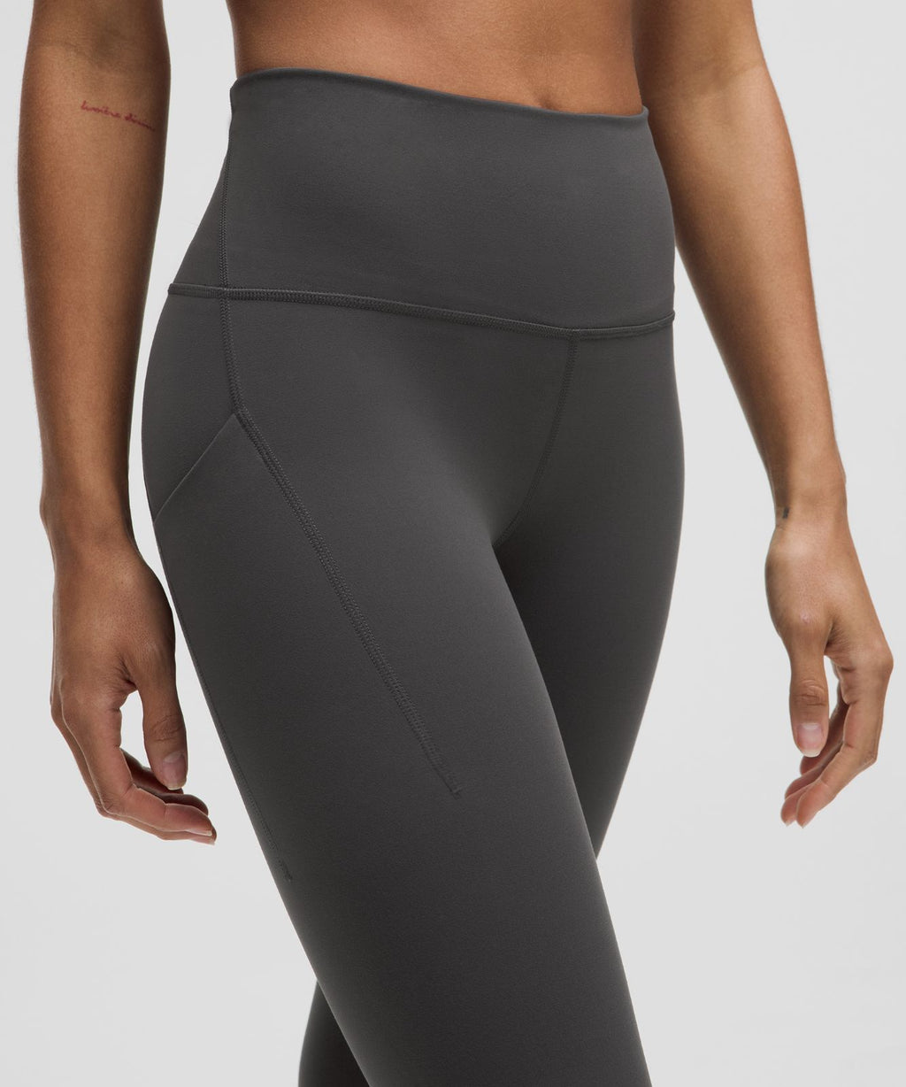 Wunder Train High-Rise Tight with Pockets 28" Graphite Grey