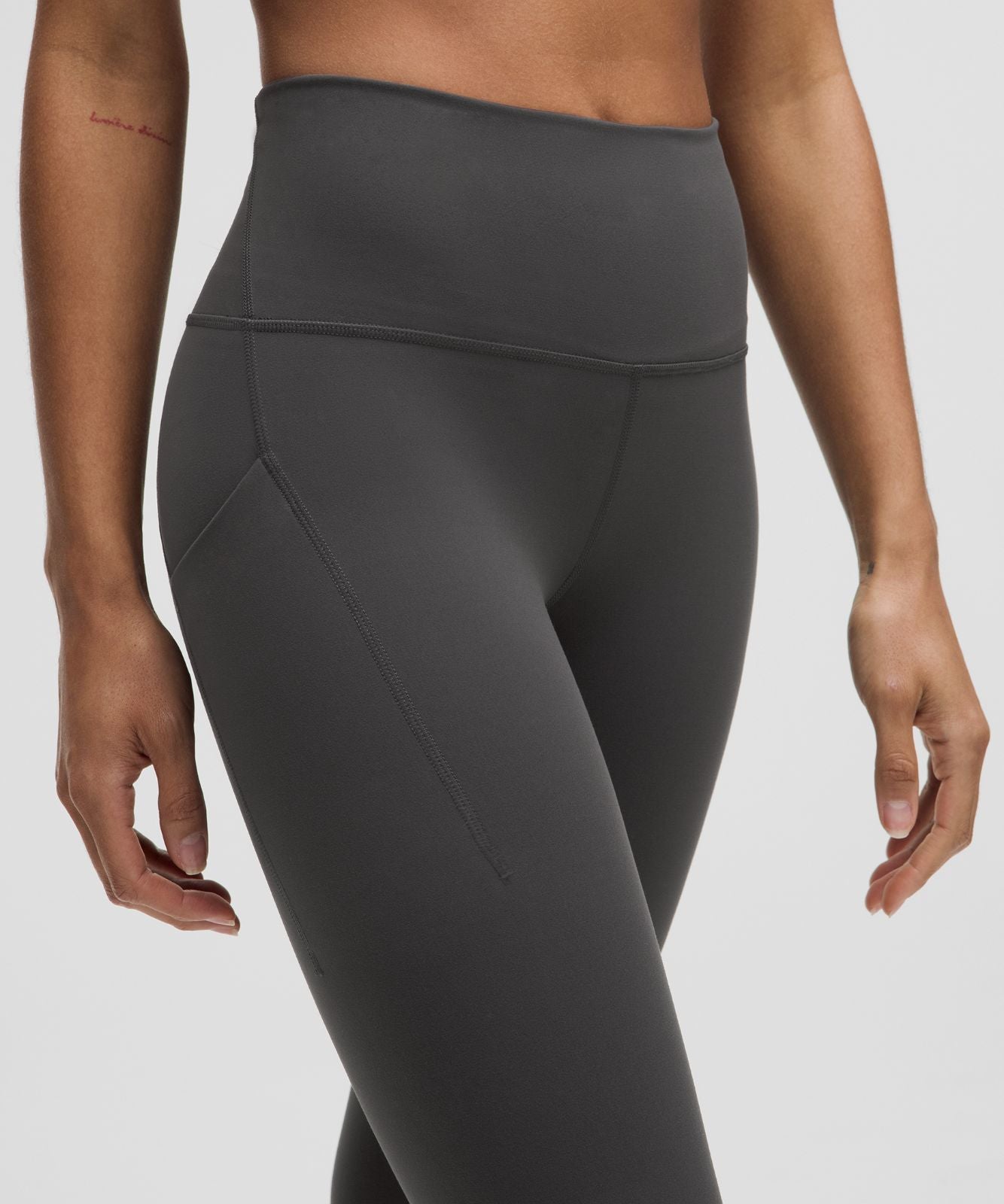 Wunder Train High-Rise Tight with Pockets 28" Graphite Grey