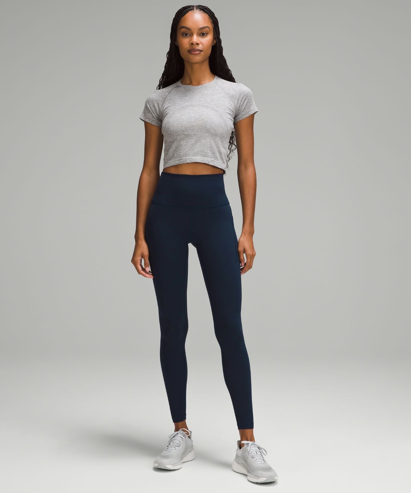Wunder Train High-Rise Tight with Pockets 28" True Navy