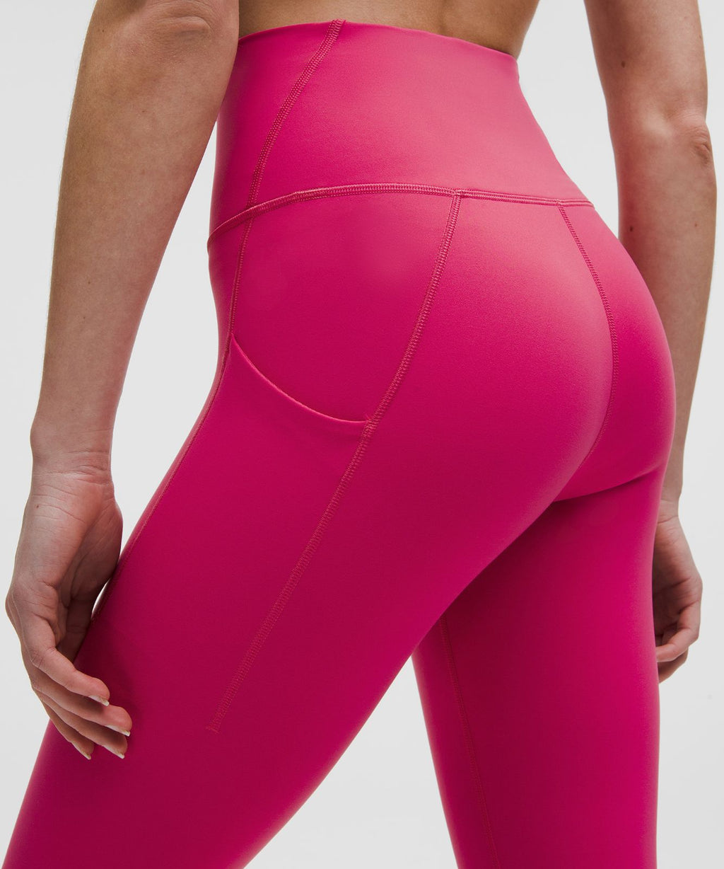Wunder Train High-Rise Tight with Pockets 28" Raspberry coulis