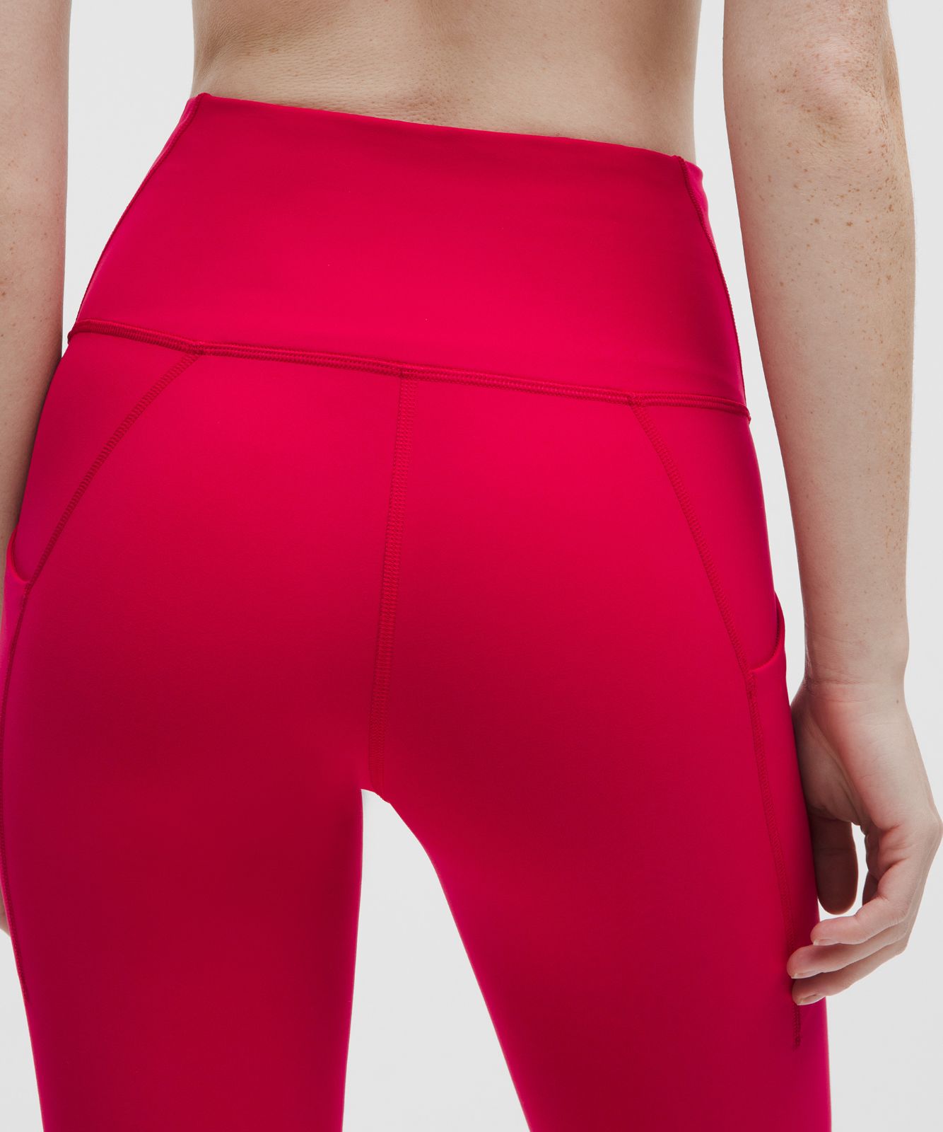 Wunder Train High-Rise Tight with Pockets 28" Pink Dragonfruit