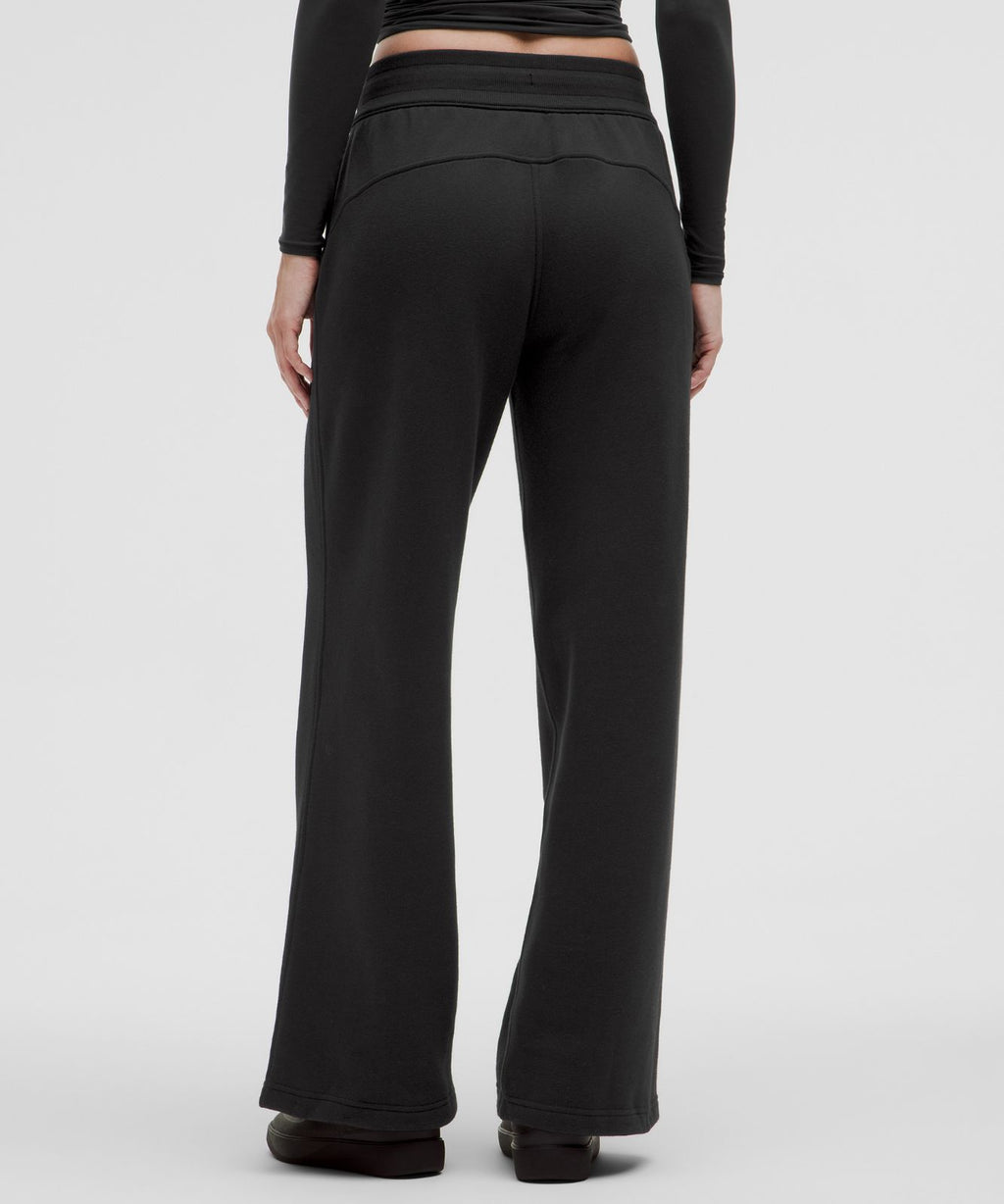 Scuba Mid-Rise Wide-Leg Pant *Regular Black