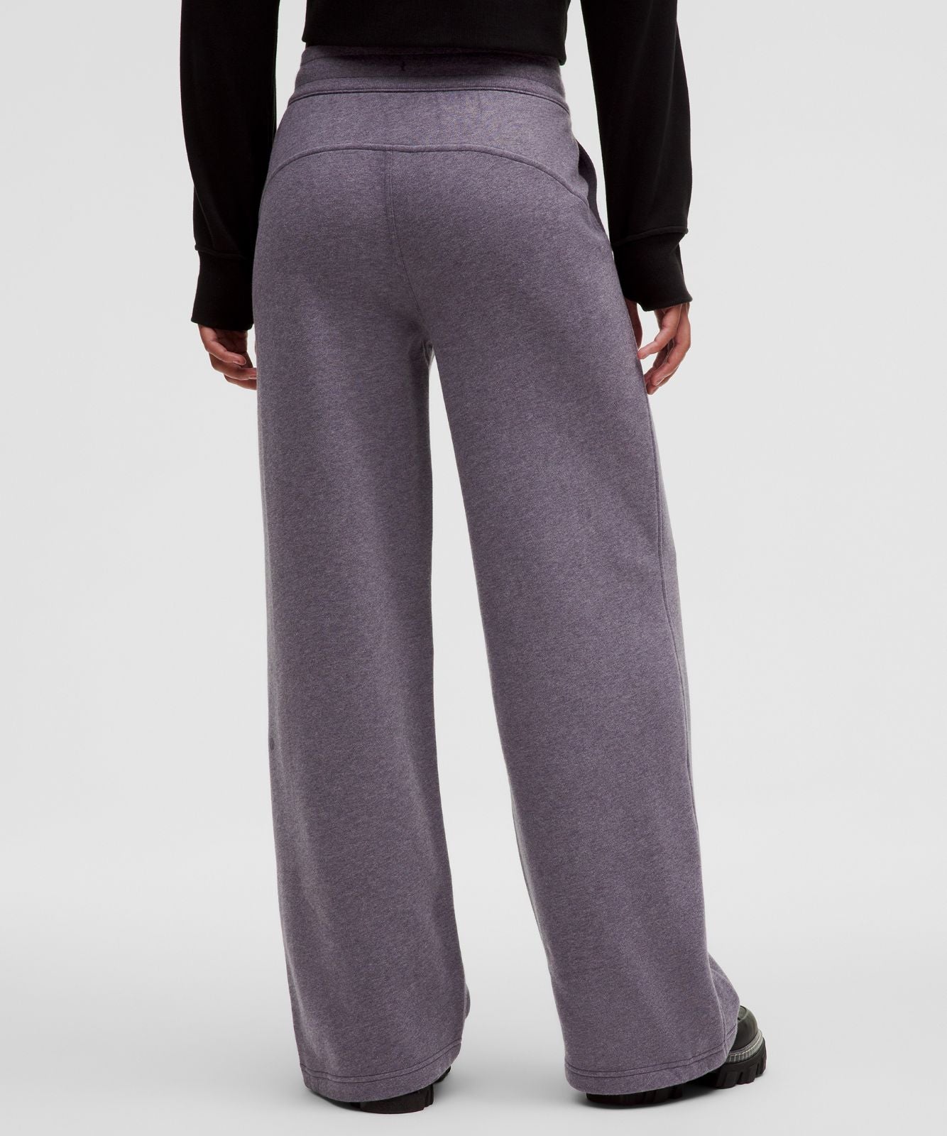 Scuba Mid-Rise Wide-Leg Pant *Regular Heathered Nightfall