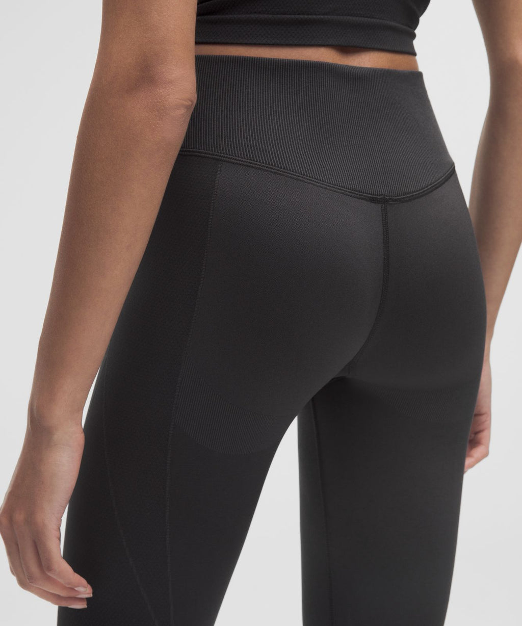 Get Low High-Rise Training Tight 25" Black/Graphite Grey