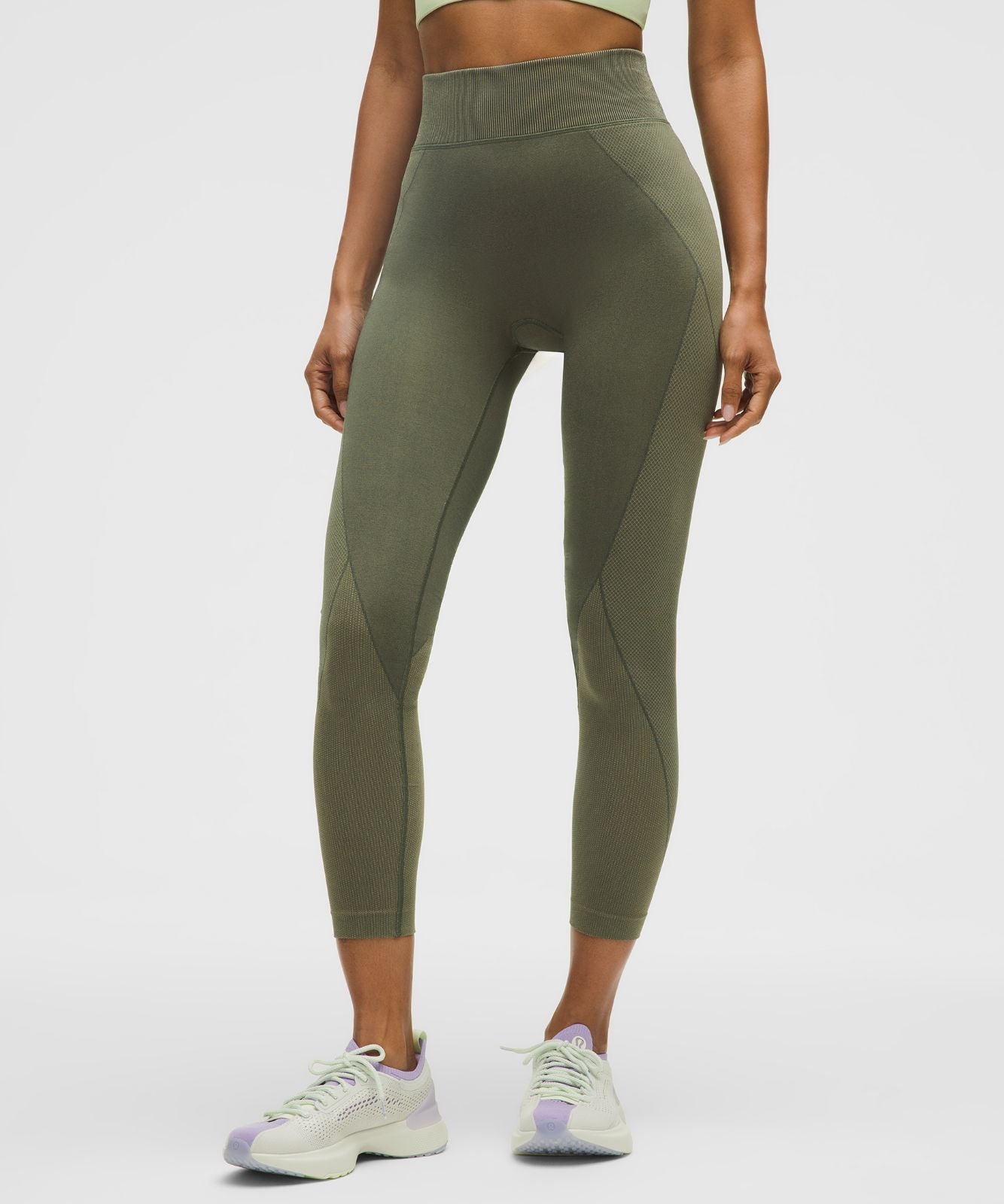 Get Low High-Rise Training Tight 25" Bay Leaf/Rainforest Green