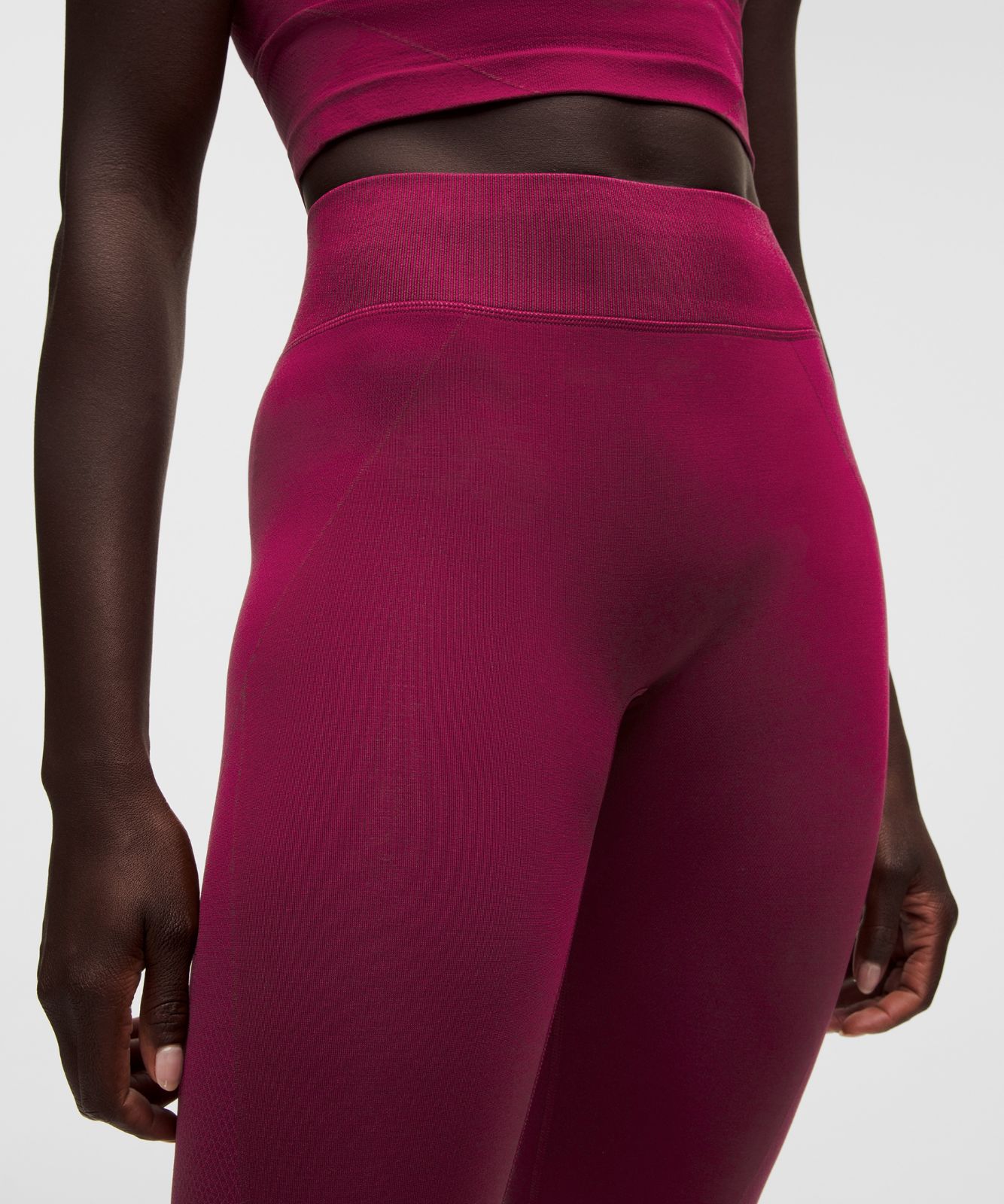 Get Low High-Rise Training Tight 25" Raspberry Rave/Berry Red