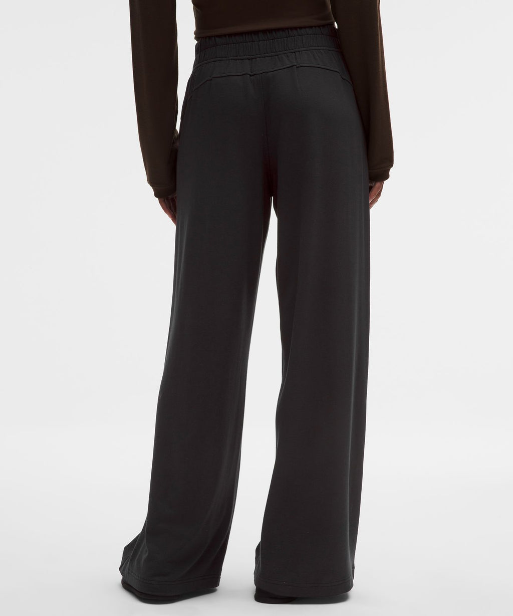 BeCalm Mid-Rise Wide-Leg Pant Black