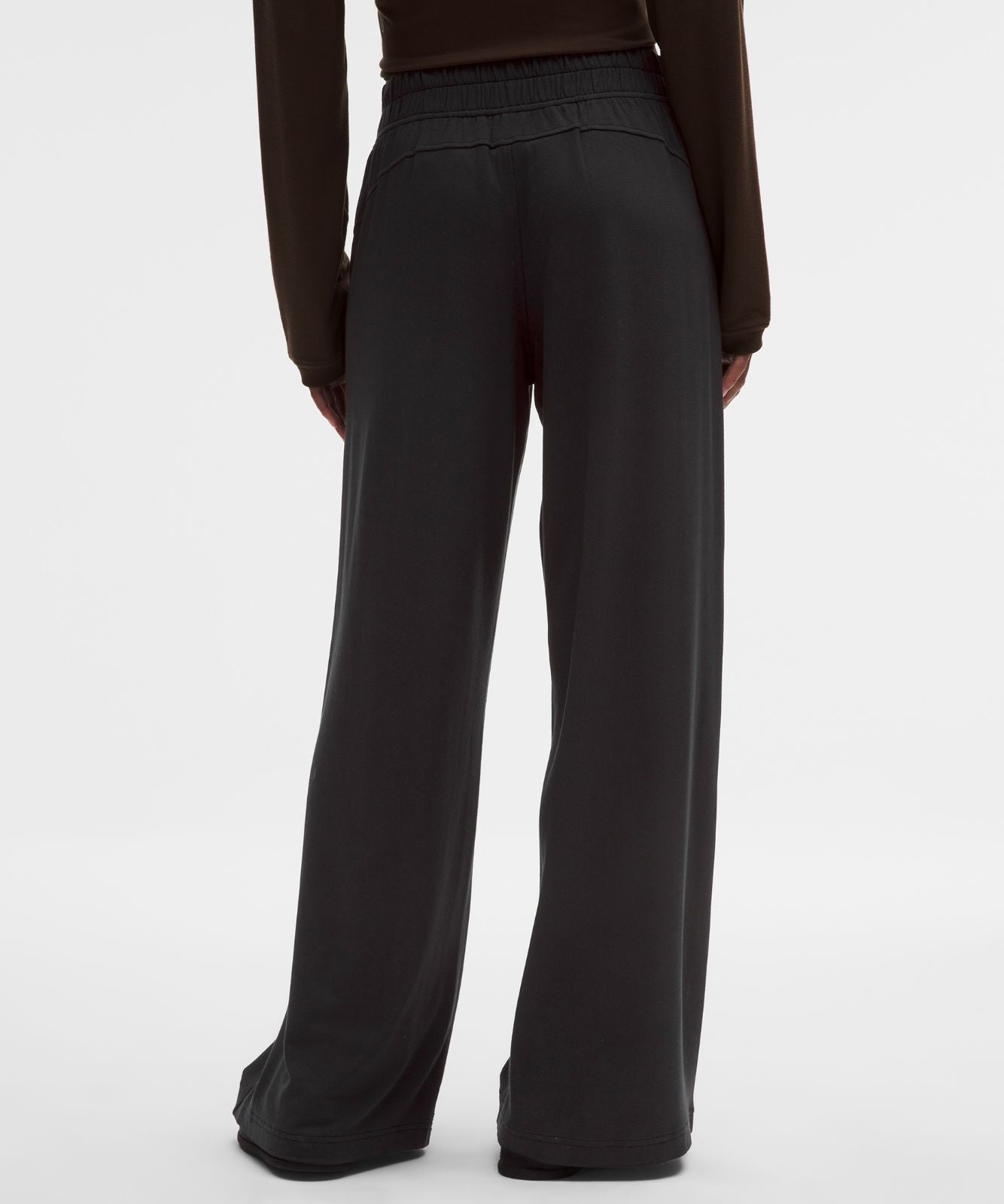 BeCalm Mid-Rise Wide-Leg Pant Black
