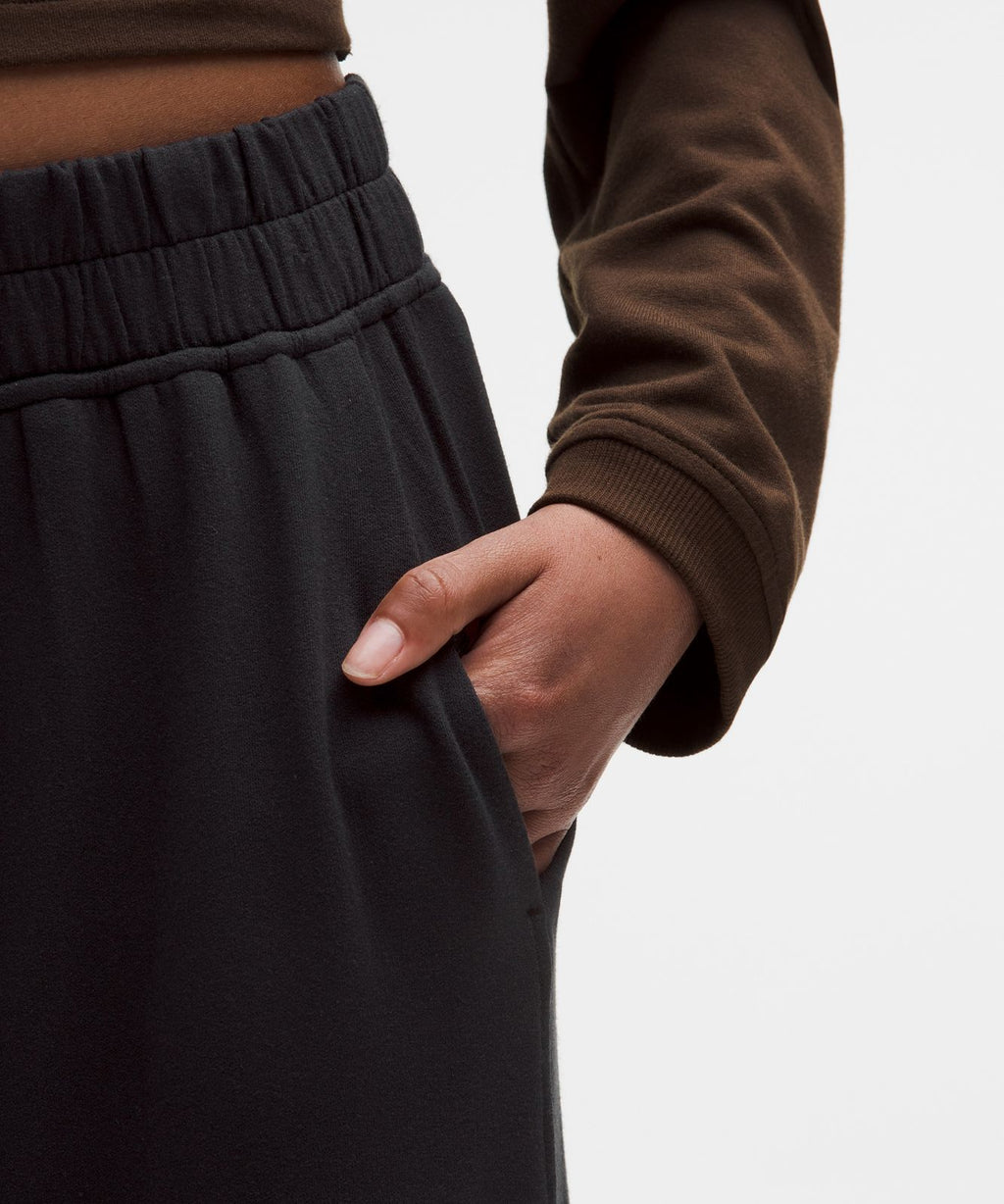BeCalm Mid-Rise Wide-Leg Pant Black