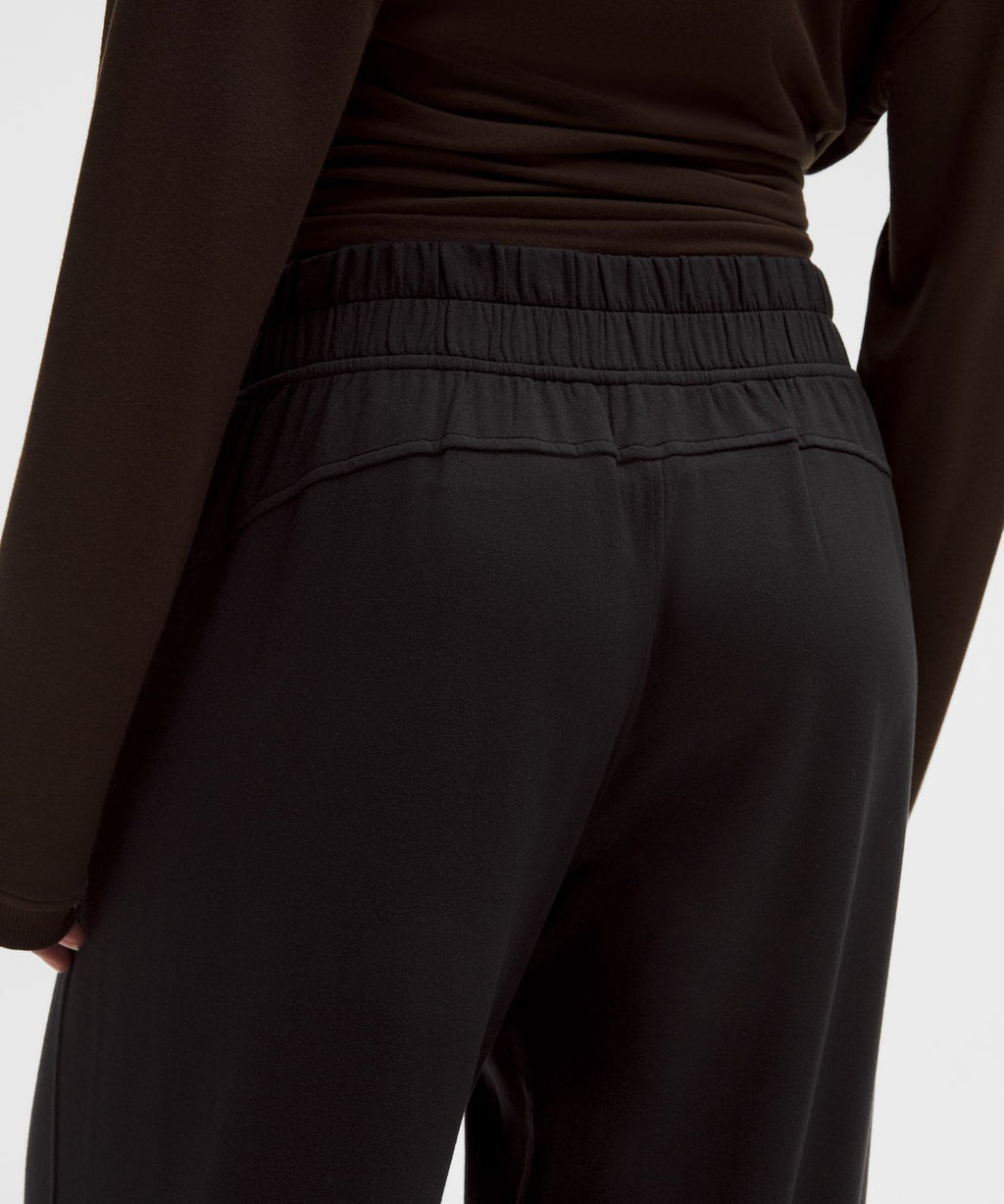 BeCalm Mid-Rise Wide-Leg Pant Black