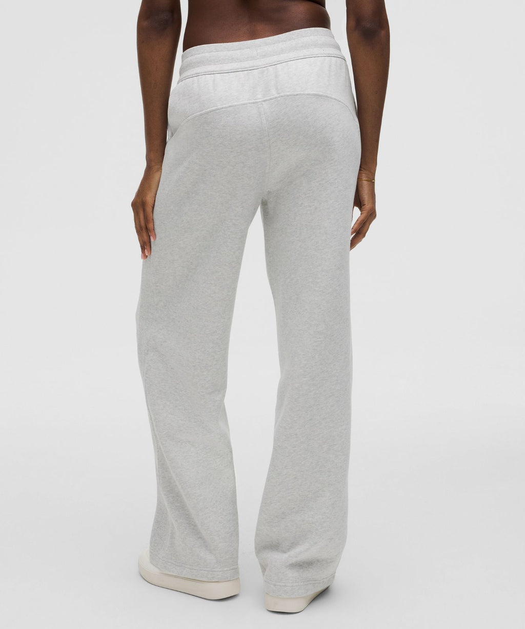 Scuba Mid-Rise Wide-Leg Pant *Regular Heathered Core Ultra Light Grey
