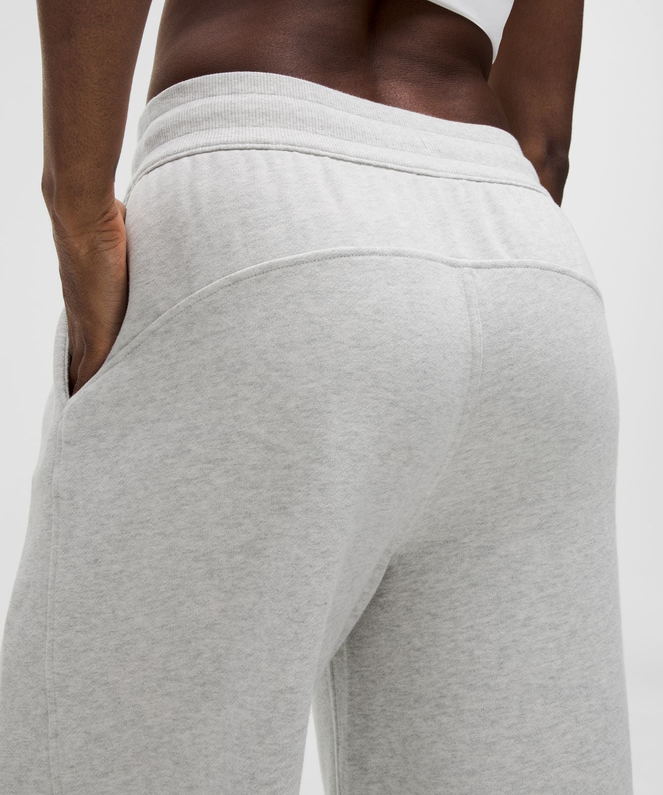 Scuba Mid-Rise Wide-Leg Pant *Regular Heathered Core Ultra Light Grey
