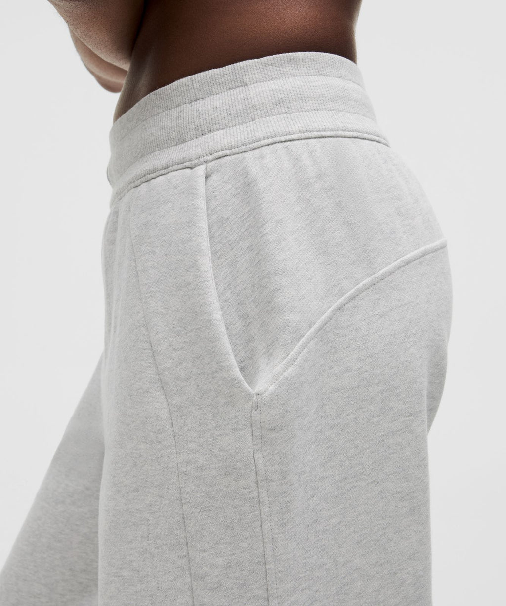 Scuba Mid-Rise Wide-Leg Pant *Regular Heathered Core Ultra Light Grey