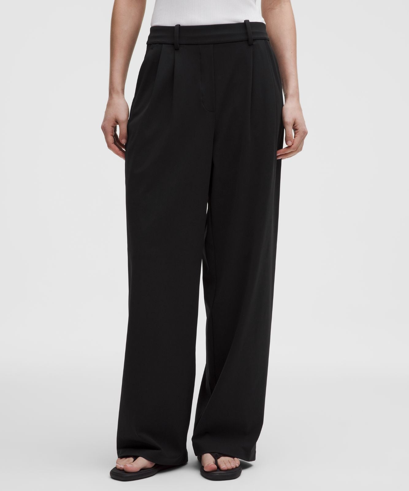 Daydrift High-Rise Wide-Leg Trouser *Regular Black