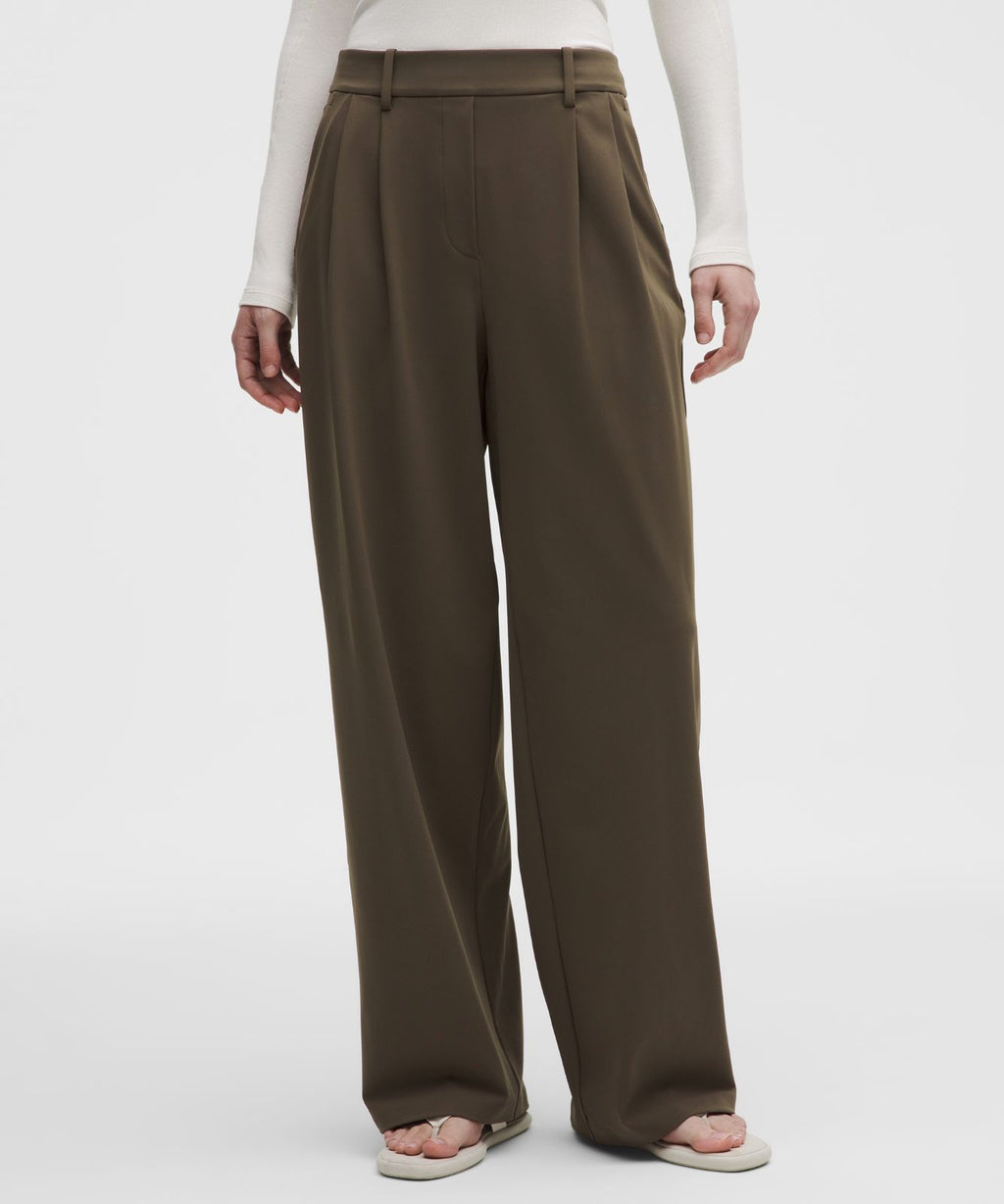 Daydrift High-Rise Wide-Leg Trouser *Regular Olive Brown