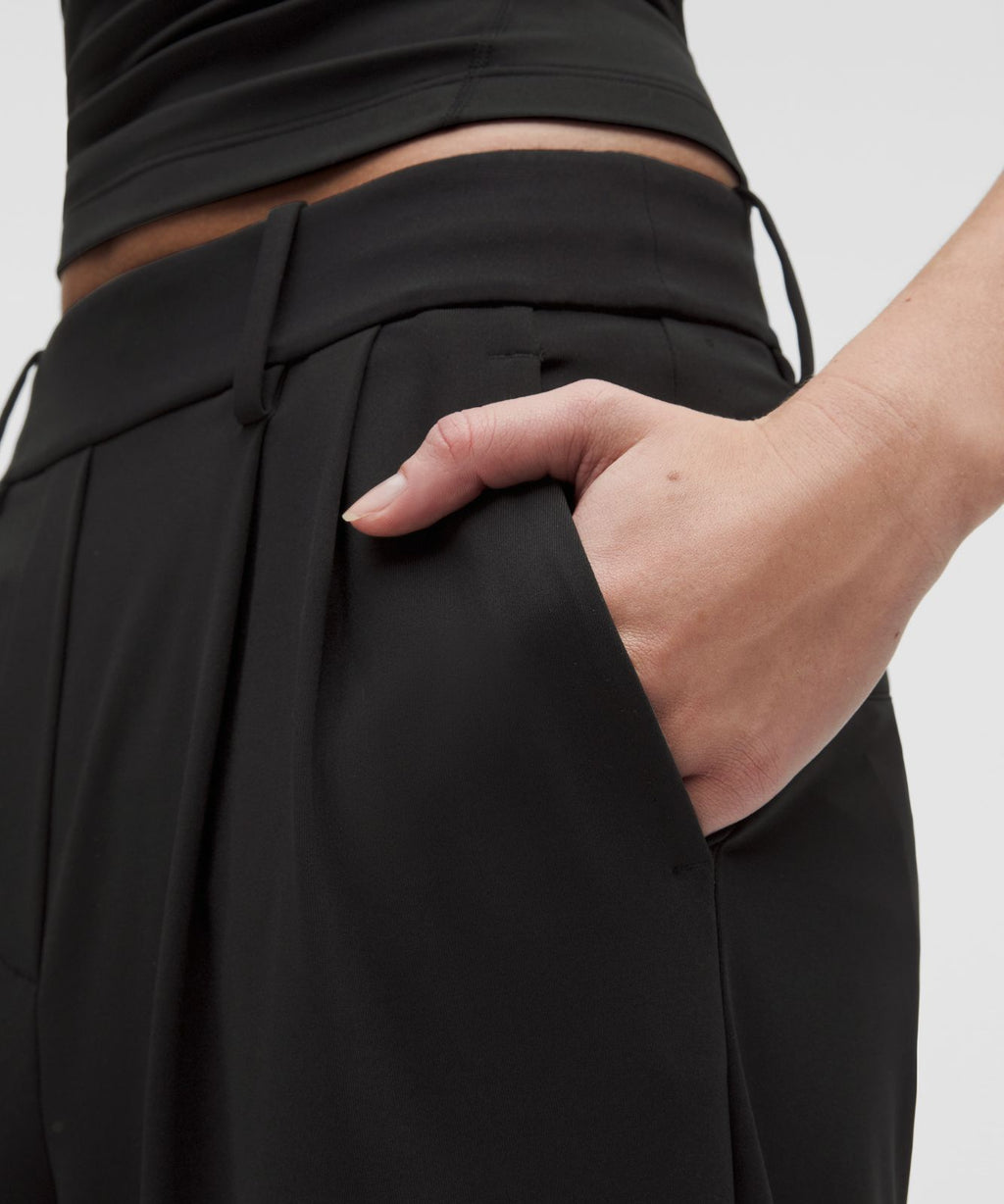 Daydrift High-Rise Wide-Leg Trouser *Short Black