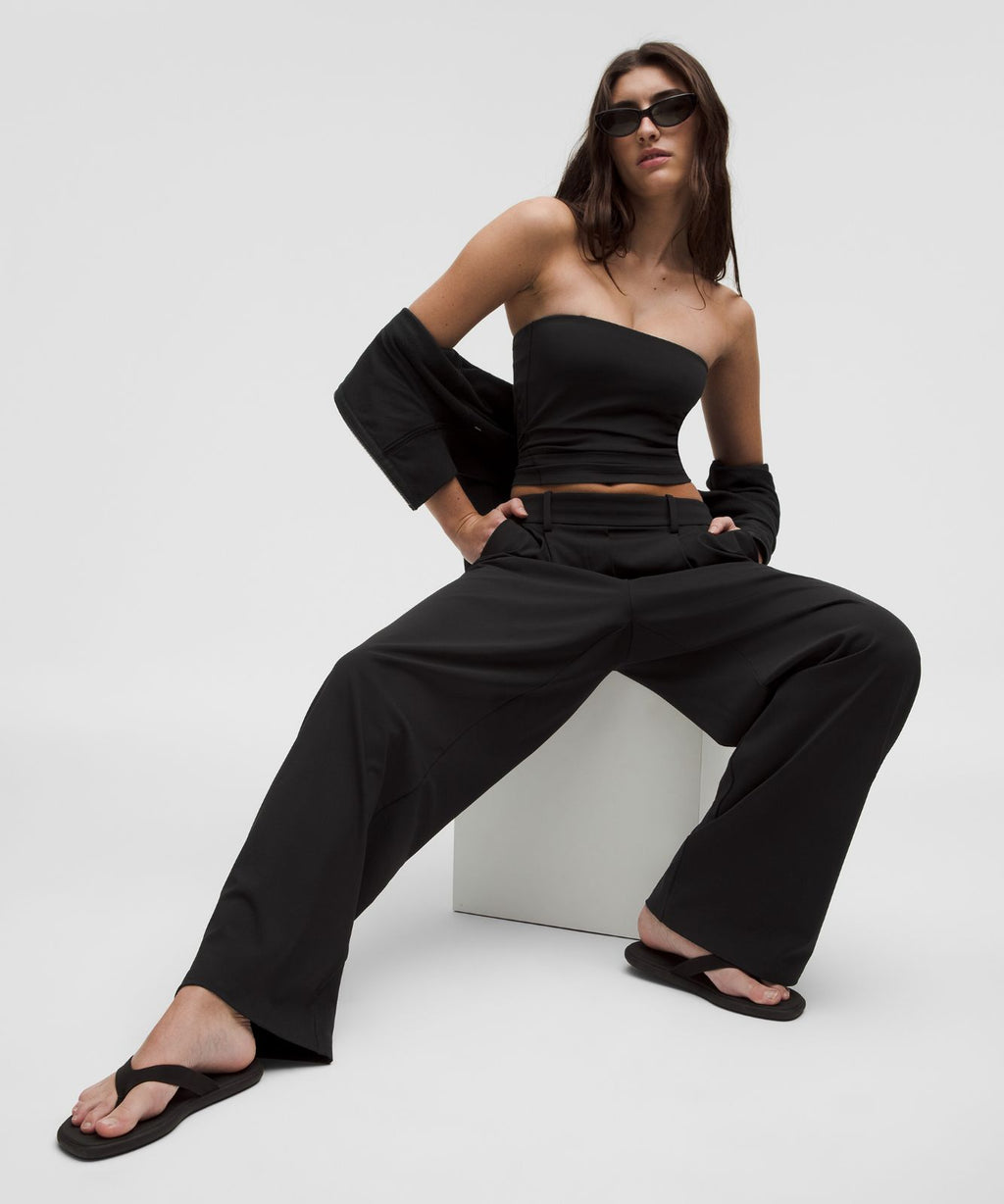 Daydrift High-Rise Wide-Leg Trouser *Short Black