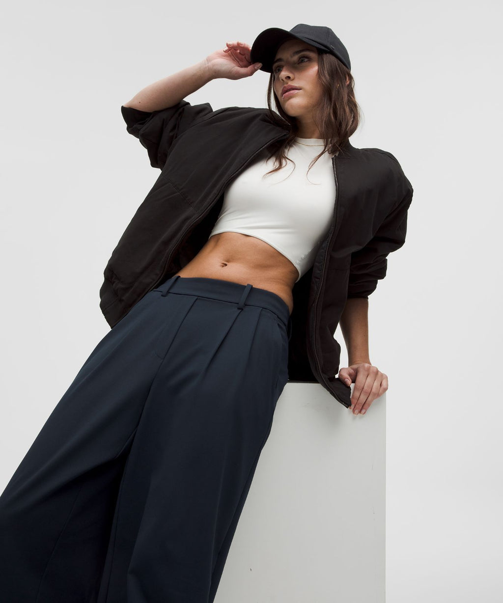 Daydrift High-Rise Wide-Leg Trouser *Short True Navy