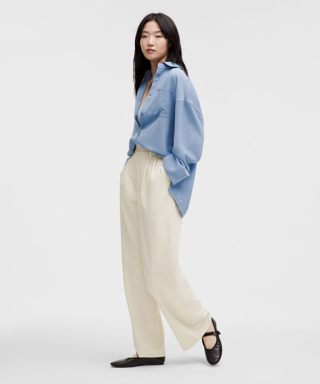 Daydrift High-Rise Wide-Leg Trouser *Short Light Ivory