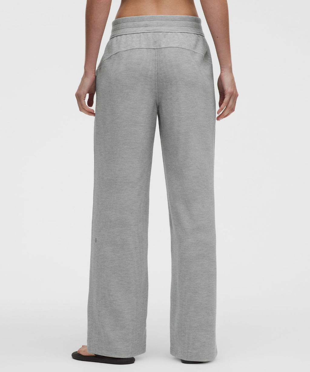 Scuba Mid-Rise Wide-Leg Pant *Waffle Heathered Core Medium Grey