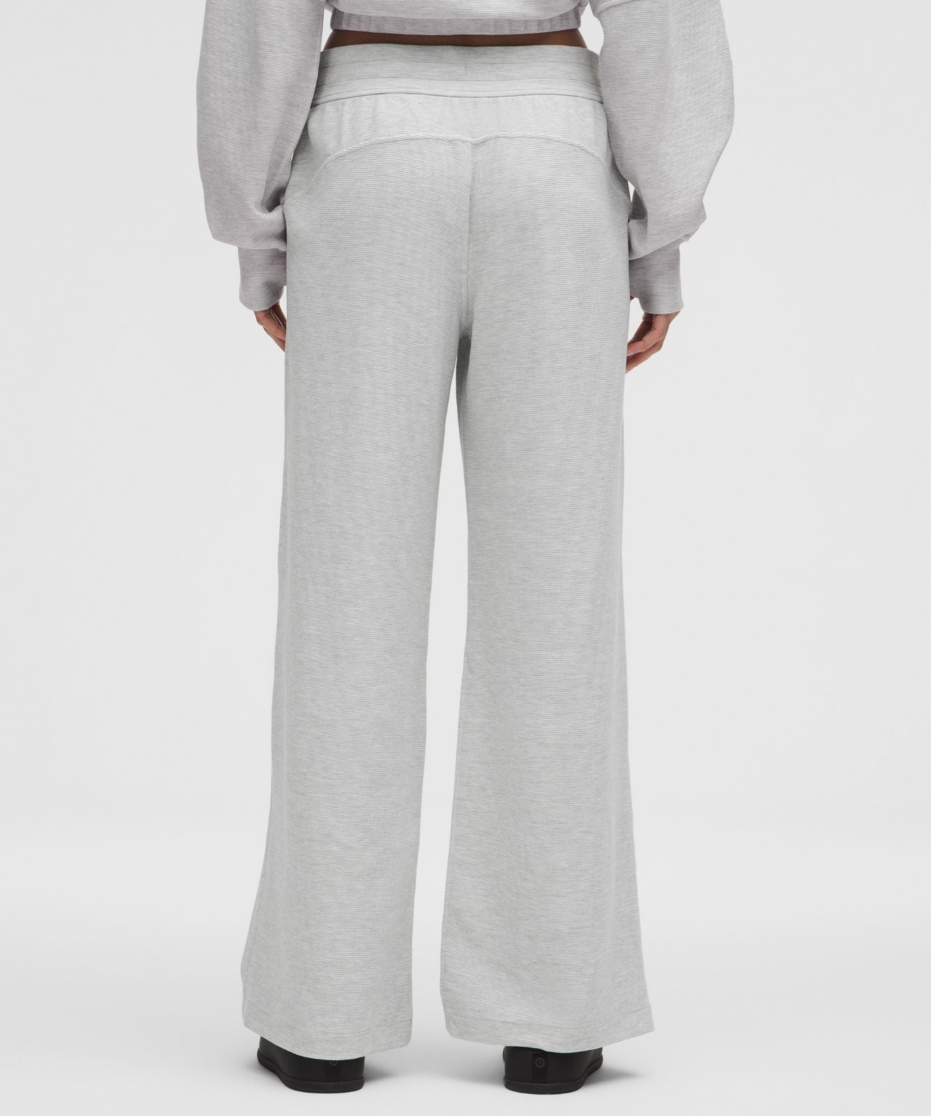 Scuba Mid-Rise Wide-Leg Pant *Waffle Heathered Core Ultra Light Grey