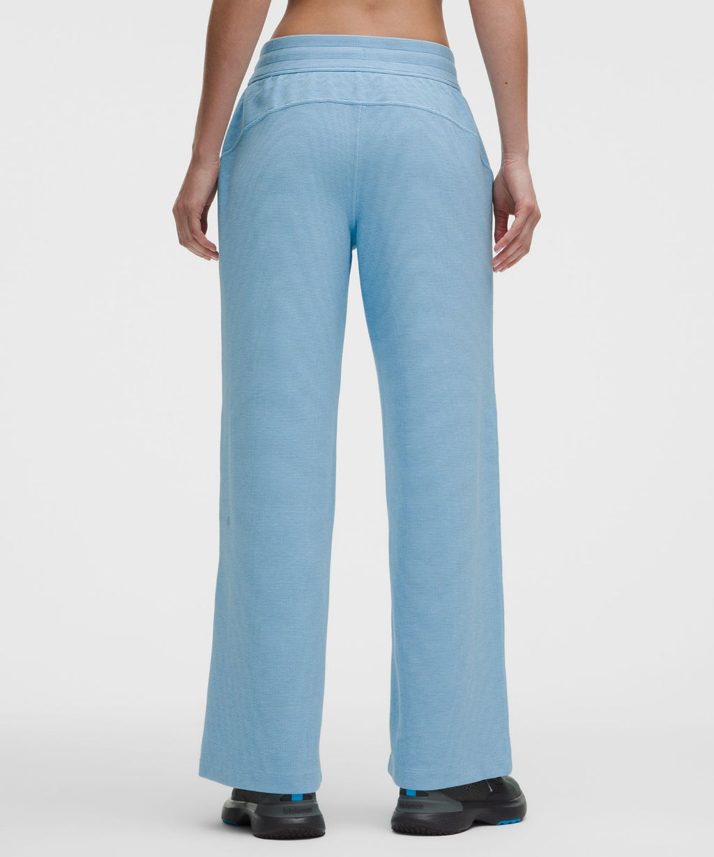 Scuba Mid-Rise Wide-Leg Pant *Waffle Heathered Dreamy Blue