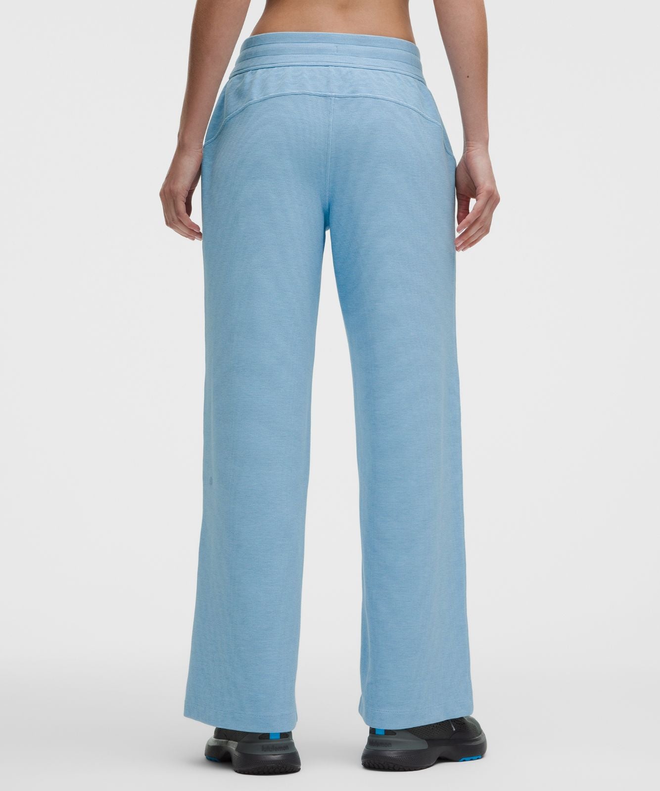 Scuba Mid-Rise Wide-Leg Pant *Waffle Heathered Dreamy Blue