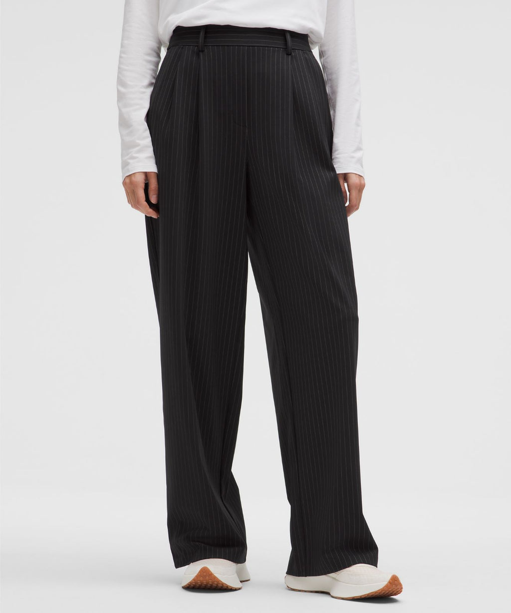 Daydrift High-Rise Wide-Leg Trouser *Regular Black/Light Ivory