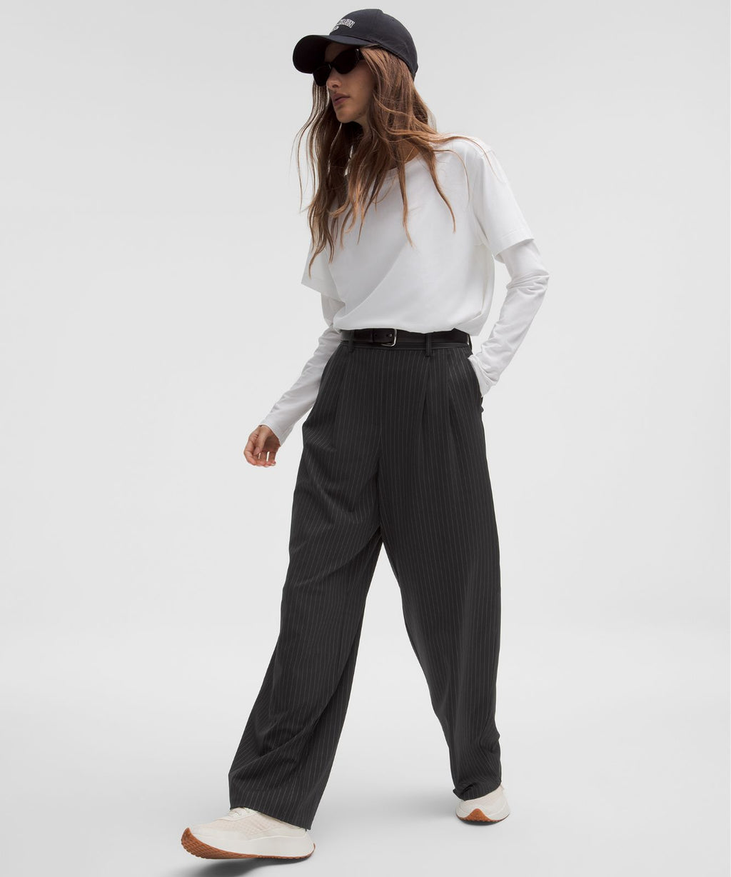 Daydrift High-Rise Wide-Leg Trouser *Regular Black/Light Ivory