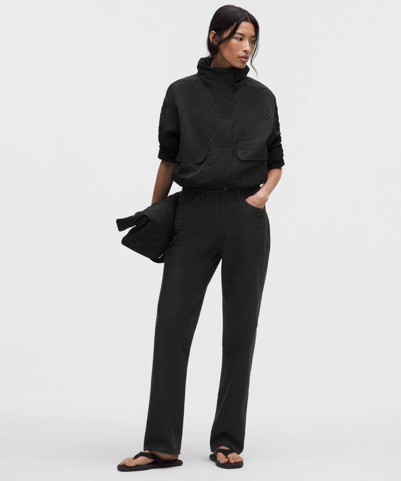 EasyFive Mid-Rise Relaxed-Straight Pant *Regular Black