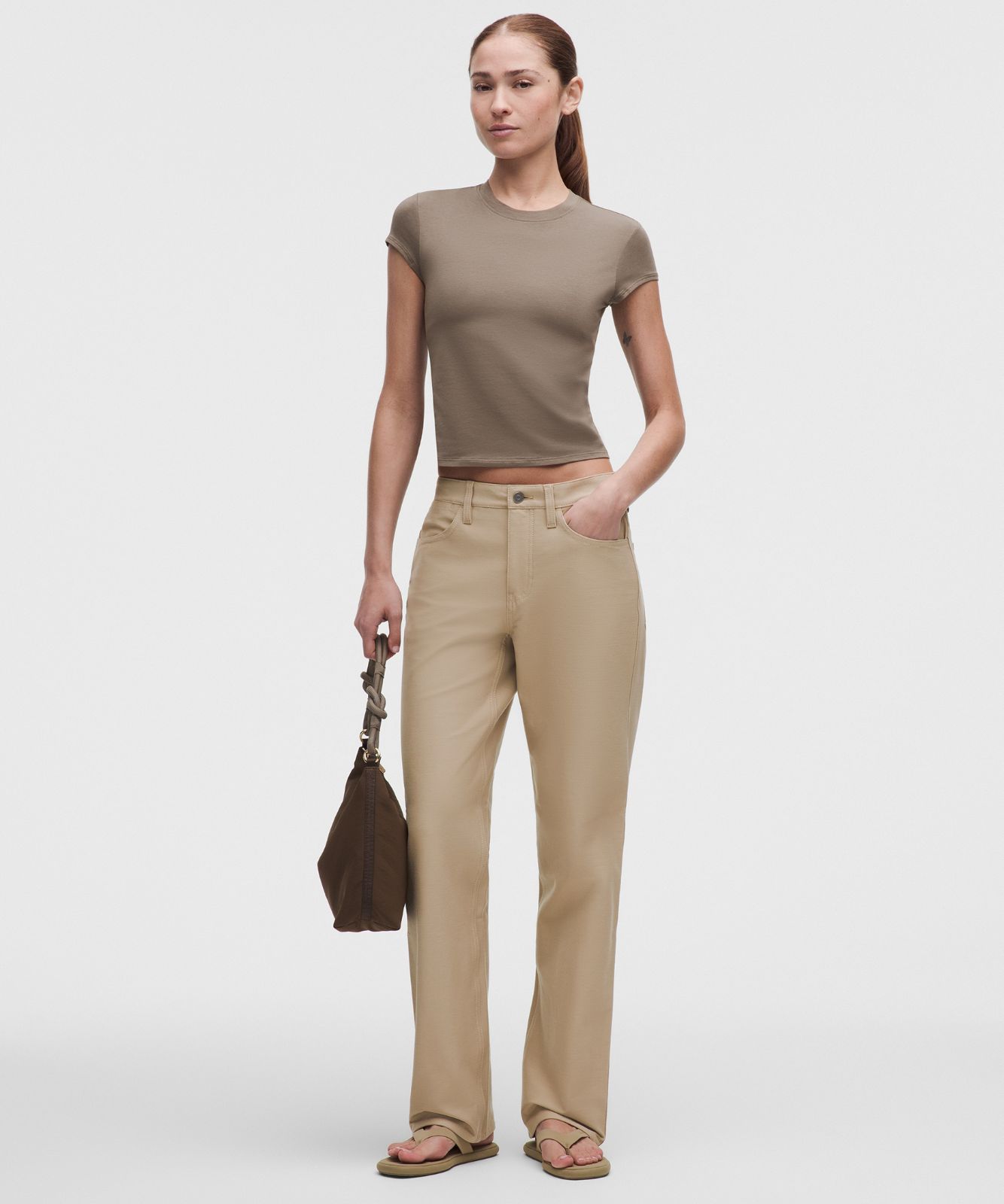 EasyFive Mid-Rise Relaxed-Straight Pant *Regular Wacky Khaki