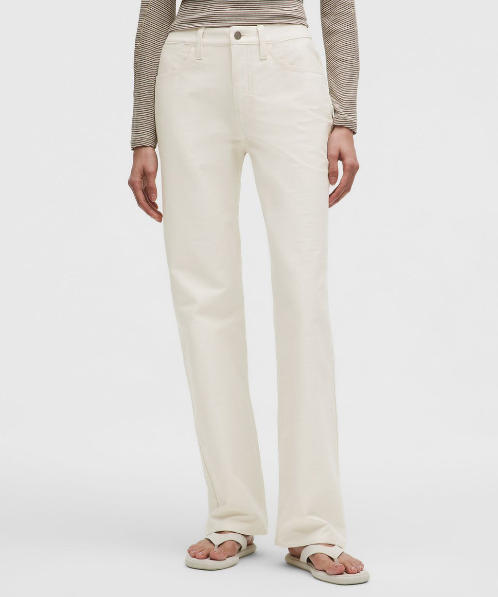EasyFive Mid-Rise Relaxed-Straight Pant *Regular Light Ivory