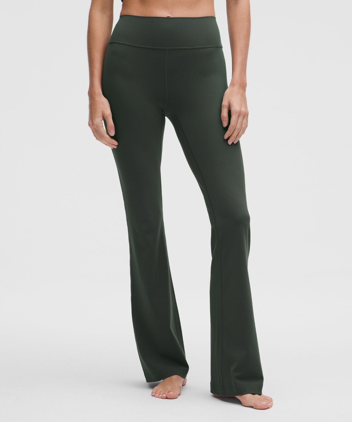Groove Nulu High-Rise Flared Pant *Short Rainforest Green