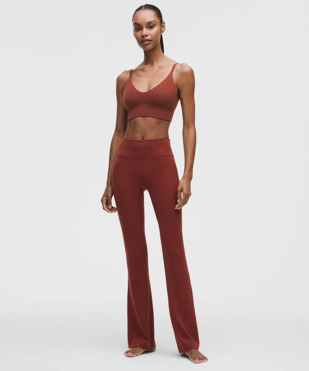 Groove Nulu High-Rise Flared Pant *Short Cranberry Charm