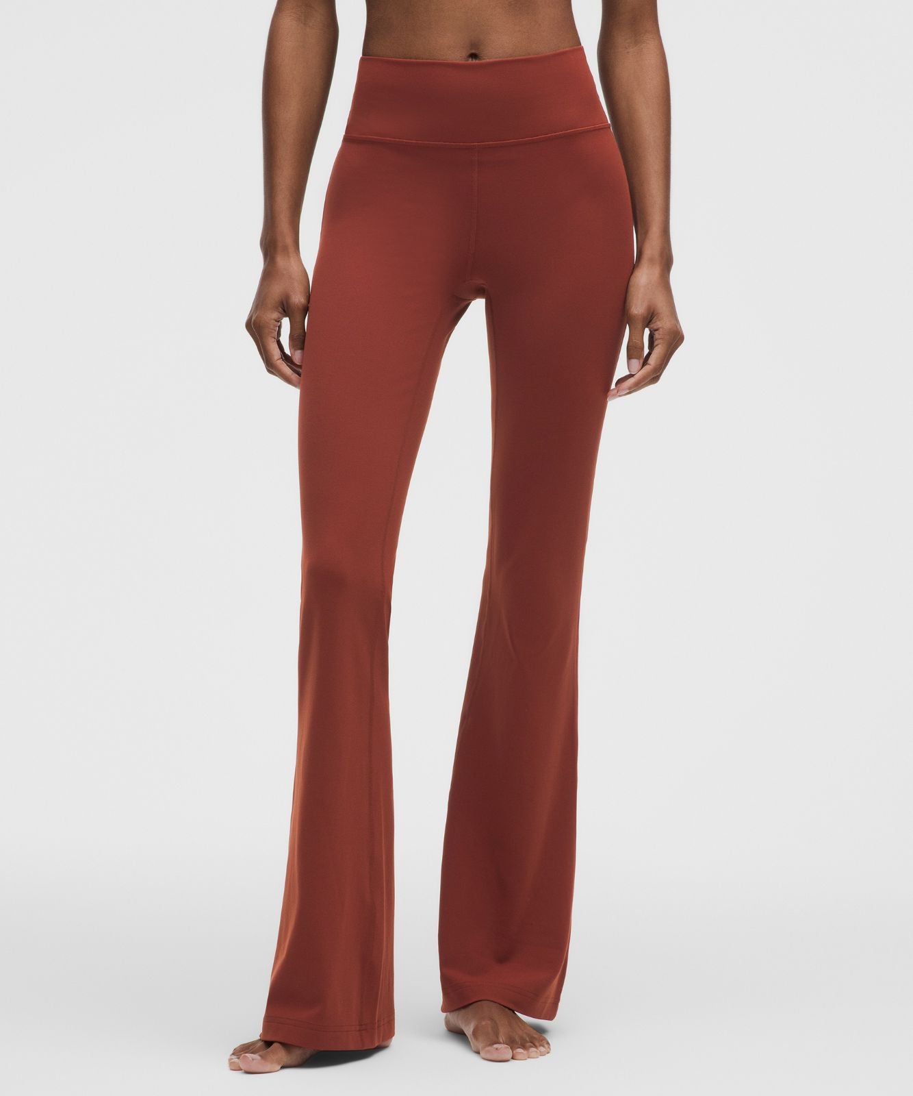 Groove Nulu High-Rise Flared Pant *Short Cranberry Charm