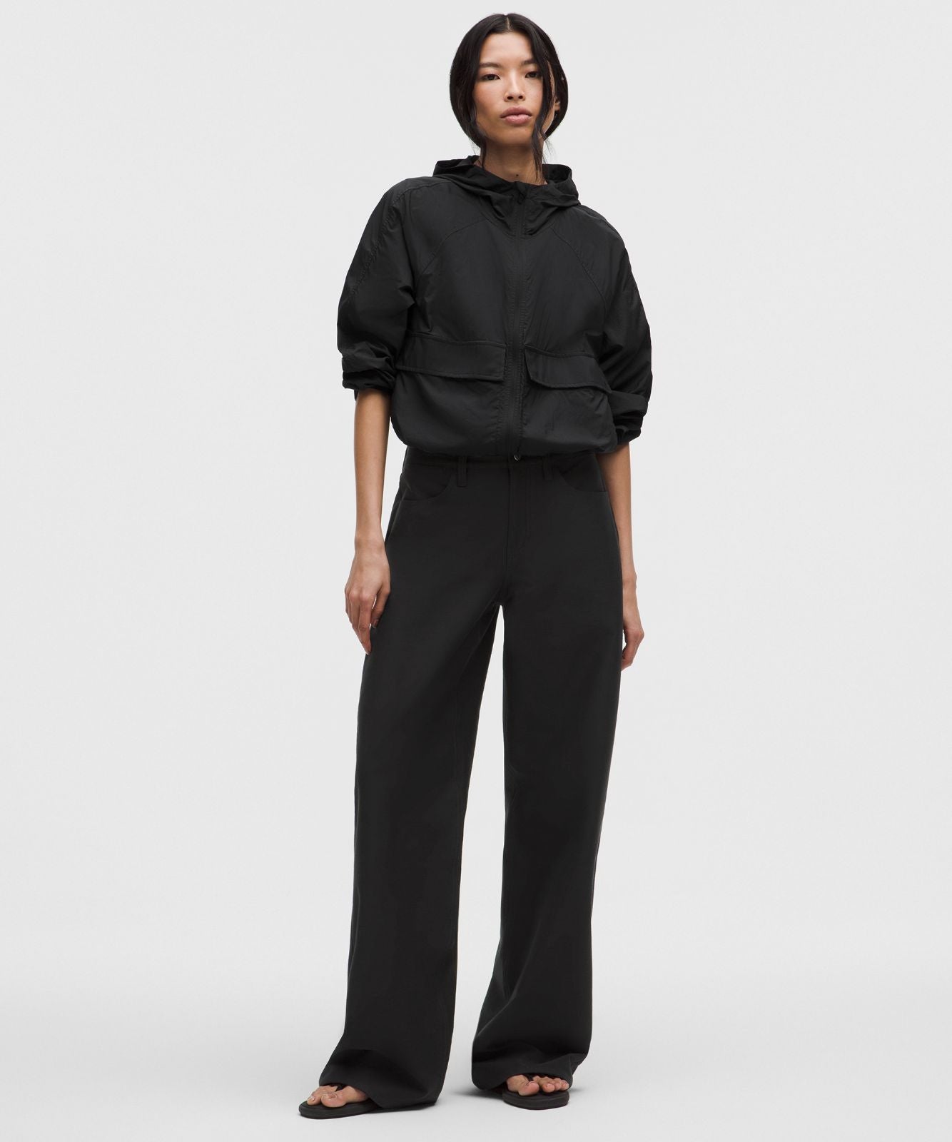 EasyFive Low-Rise Classic Wide-Leg Pant *Regular Black