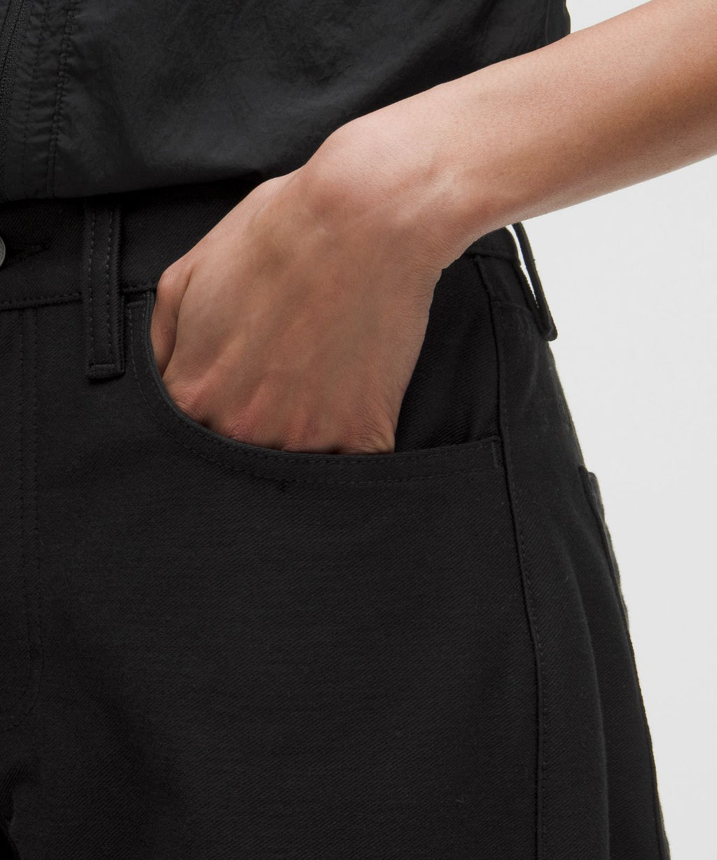 EasyFive Low-Rise Classic Wide-Leg Pant *Regular Black