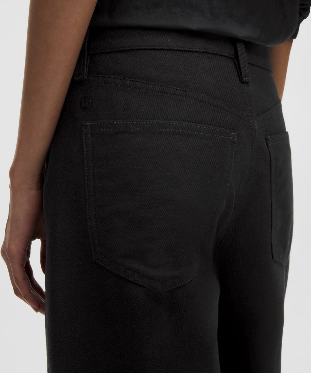 EasyFive Low-Rise Classic Wide-Leg Pant *Regular Black