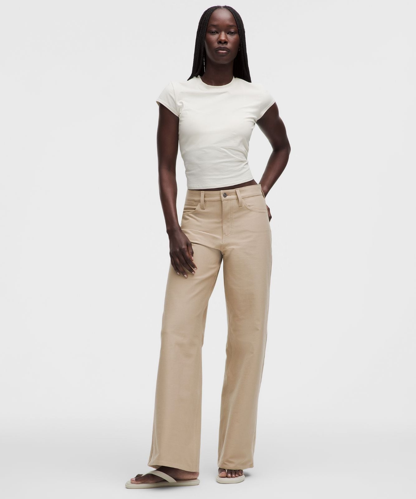 EasyFive Low-Rise Classic Wide-Leg Pant *Regular Wacky Khaki