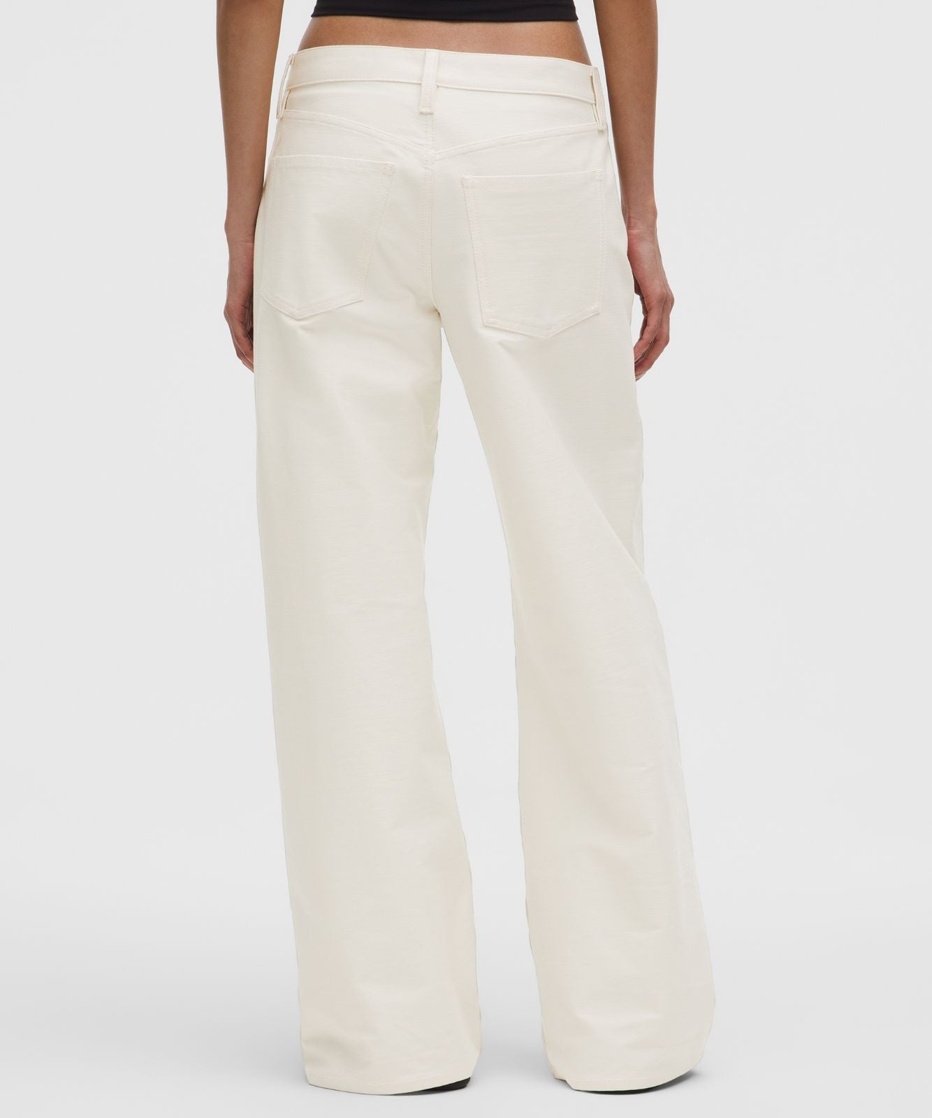 EasyFive Low-Rise Classic Wide-Leg Pant *Regular Light Ivory