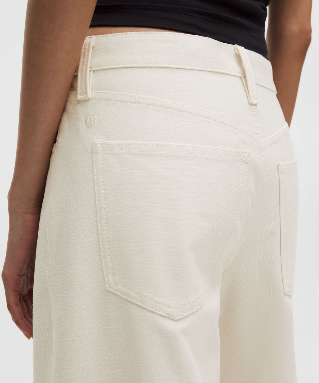 EasyFive Low-Rise Classic Wide-Leg Pant *Regular Light Ivory