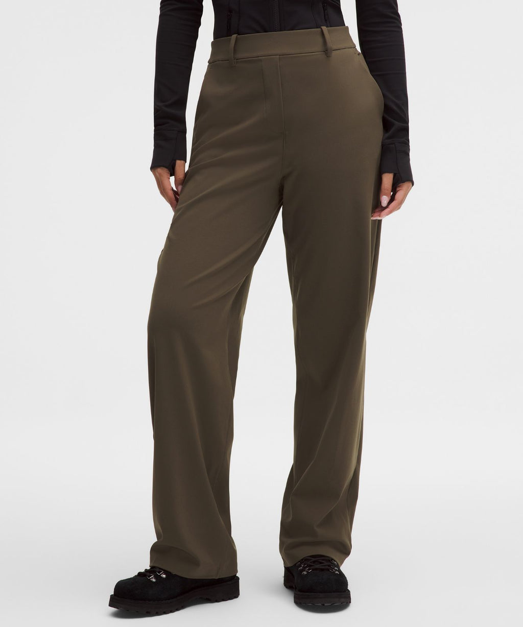 Daydrift High-Rise Straight-Leg Trouser *Regular Olive Brown